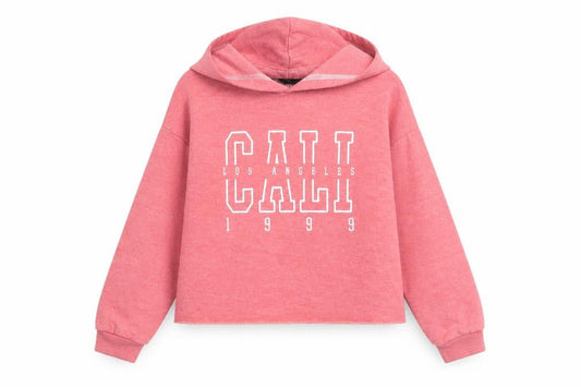 New Look Girls Pink Cotton Pullover Hoodie Size 12-13 Years Pullover - Cali Los Angeles