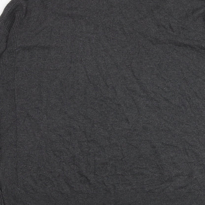 Indigo Womens Grey Round Neck Polyamide Pullover Jumper Size 14