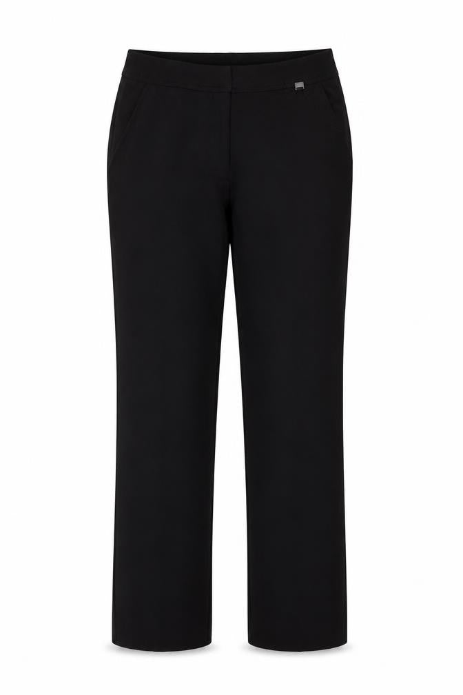 Bonmarché Womens Black Polyester Trousers Size 10 Regular Zip