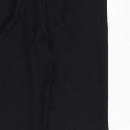 Bonmarché Womens Black Polyester Trousers Size 10 Regular Zip