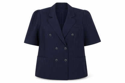Citilities Womens Blue Polyester Jacket Suit Jacket Size 20 Button - Pockets