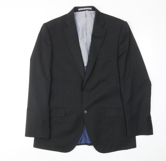 Marks and Spencer Mens Grey Wool Jacket Suit Jacket Size 40 Regular
