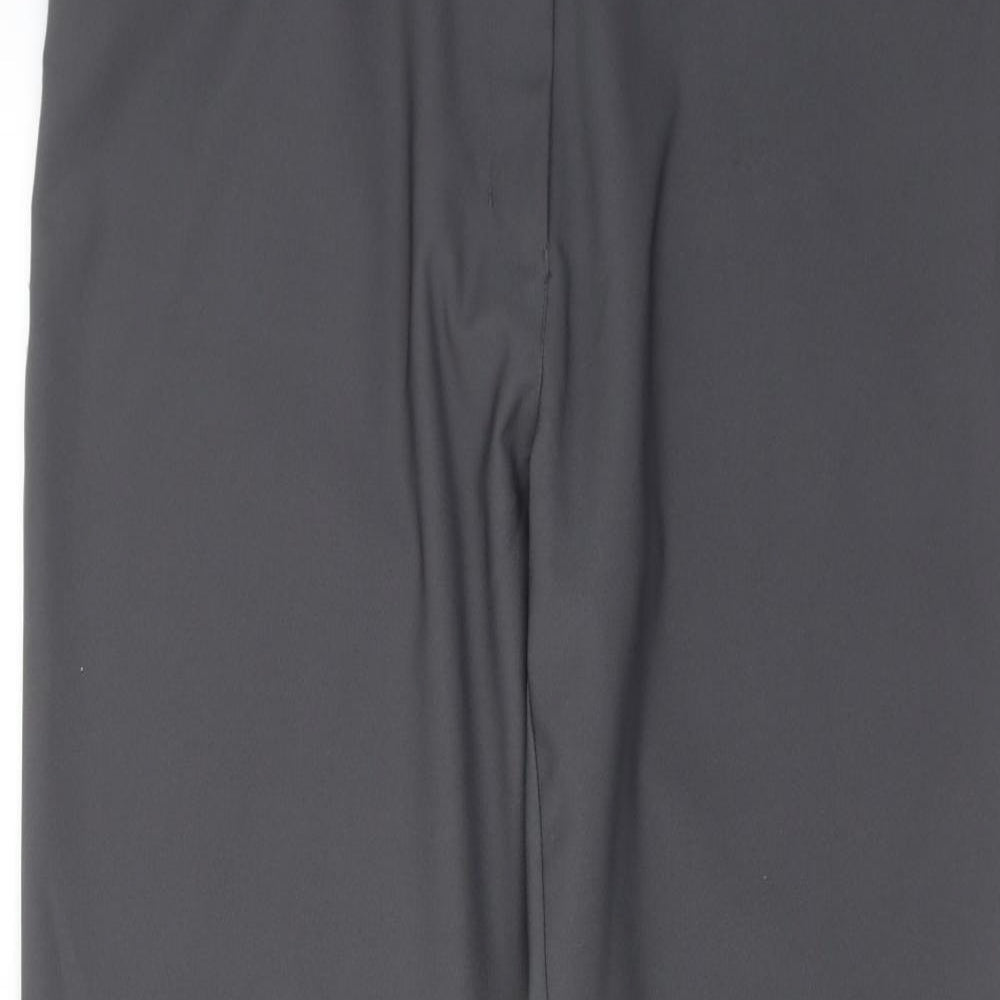 Joie De Vivre Womens Grey Polyester Trousers Size 16 Regular Zip