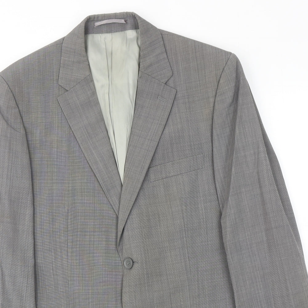 French Connection Mens Grey Wool Jacket Suit Jacket Size 38 Regular