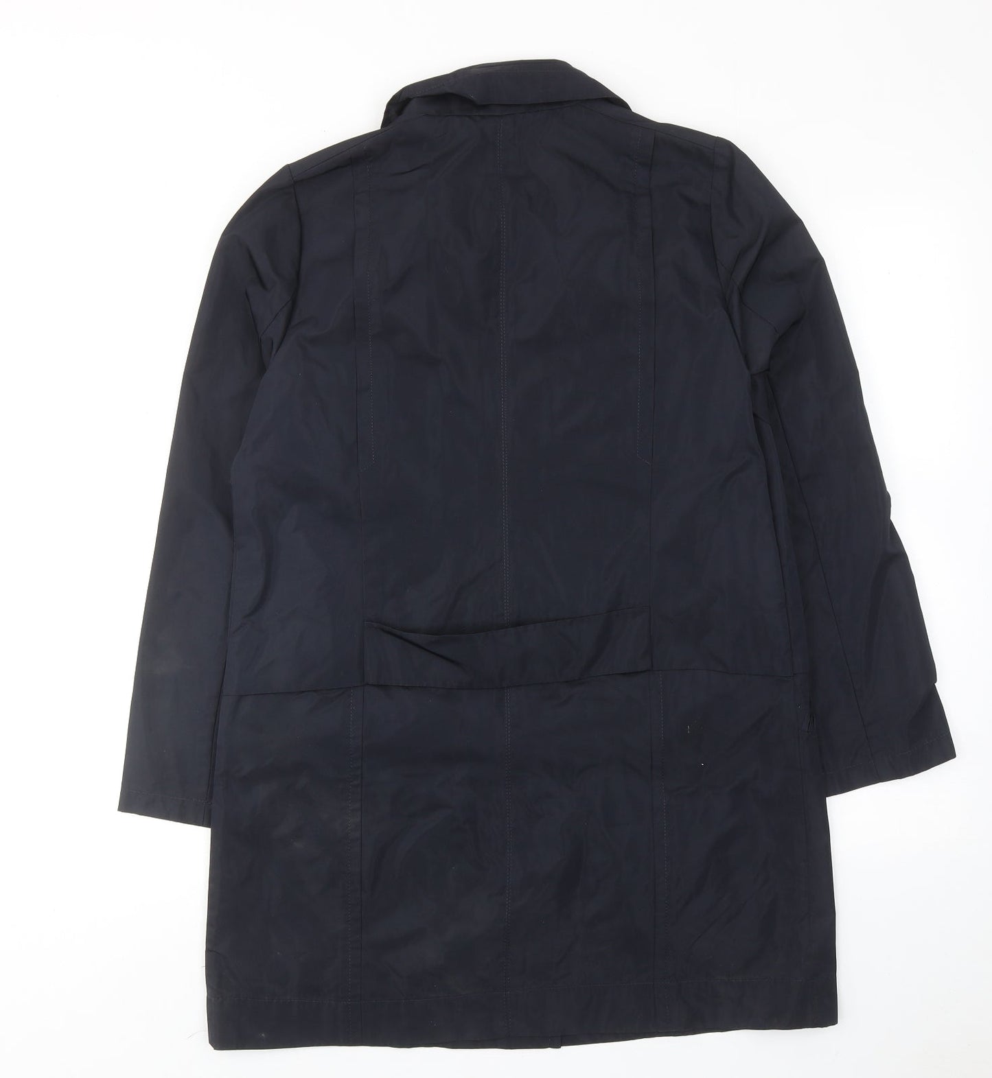Kenneth Lady Womens Blue Overcoat Coat Size 10 Button