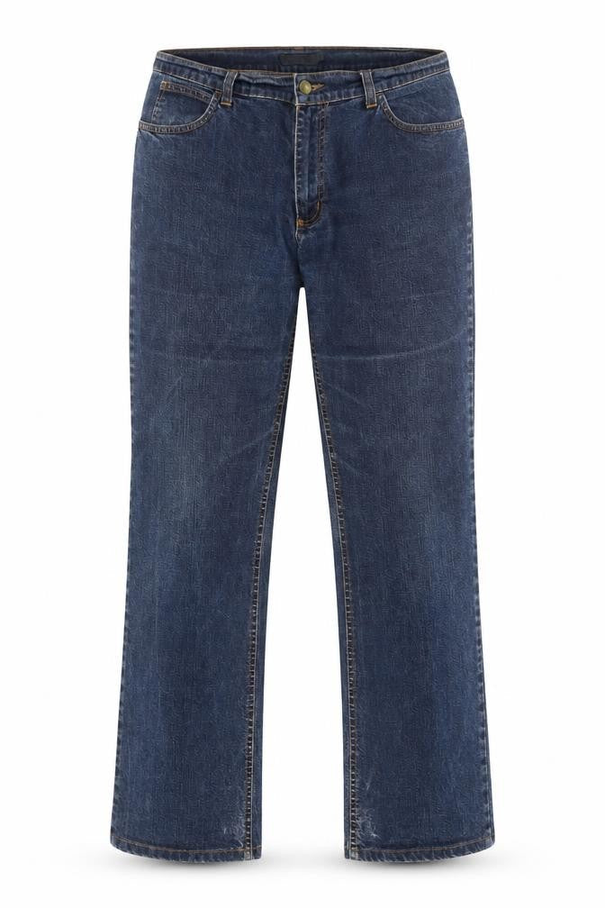 Douglas Womens Blue Cotton Straight Jeans Size XL Regular Zip