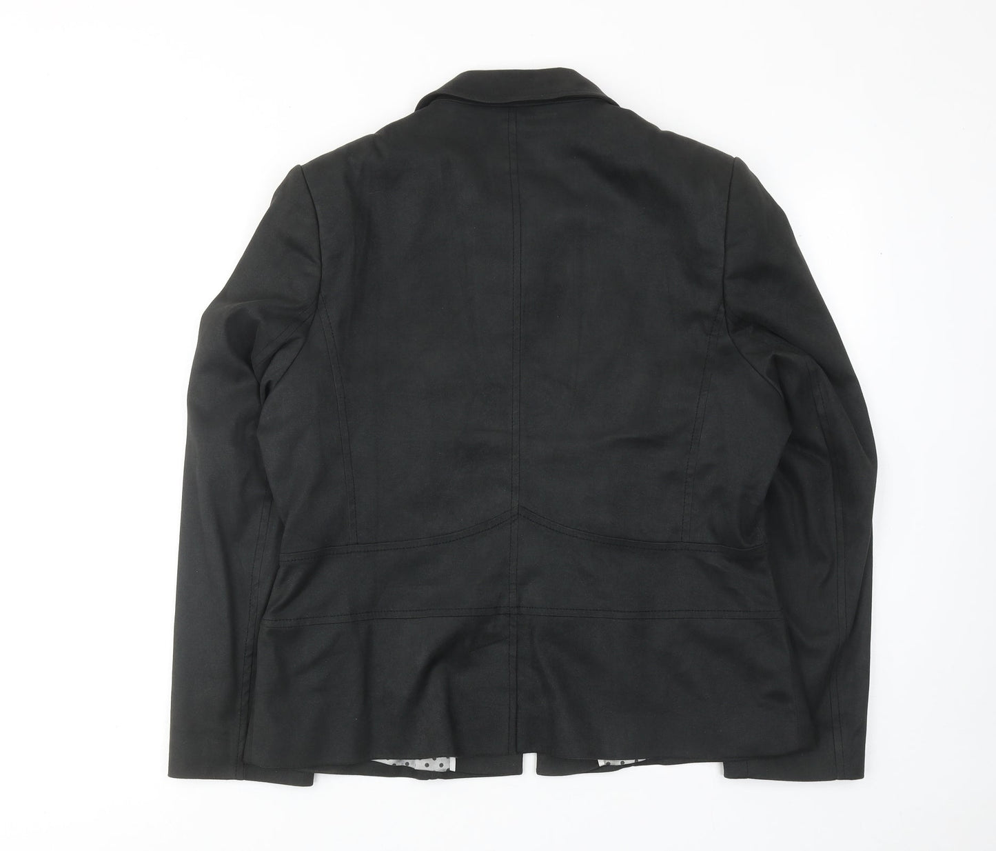 CC Womens Black Jacket Blazer Size 16 Zip