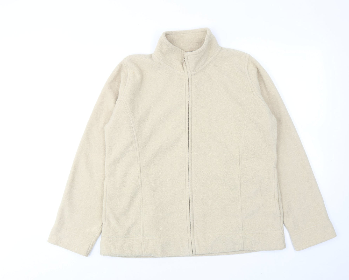EWM Womens Beige Jacket Size 14 Zip