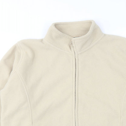 EWM Womens Beige Jacket Size 14 Zip