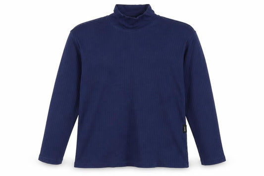 Mexx Mens Blue Mock Neck Cotton Pullover Jumper Size XL Long Sleeve