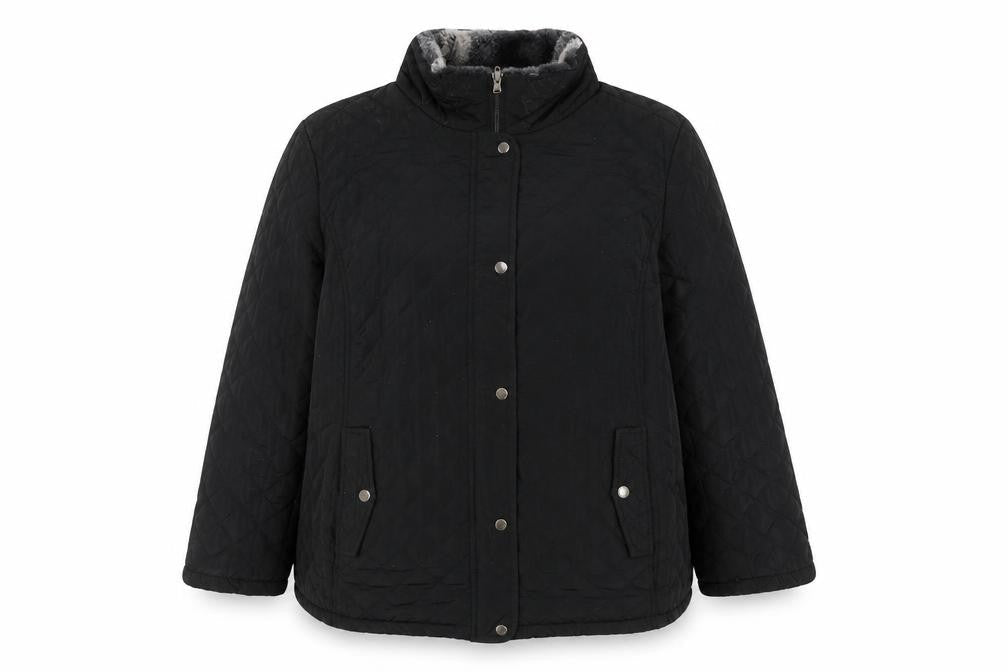 Aphorism Womens Black Jacket Size 2XL Zip