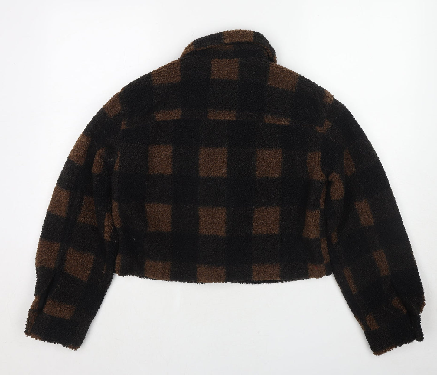 Divided by H&M Womens Black Check Jacket Size XS Snap
