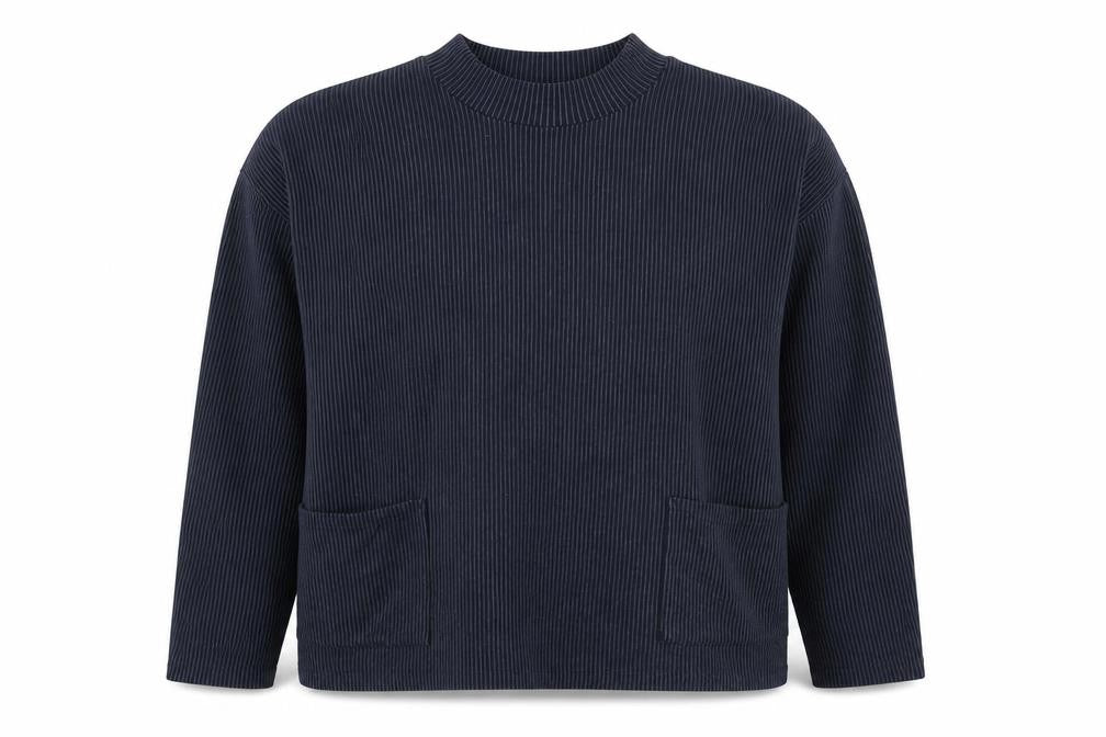 Marks & Spencer Womens Blue Striped Cotton Pullover Sweatshirt Size 20 Pullover