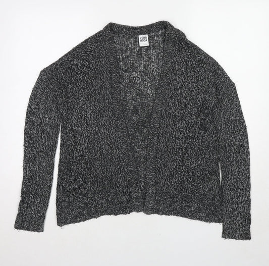 VERO MODA Womens Black V-Neck Acrylic Cardigan Jumper Size S