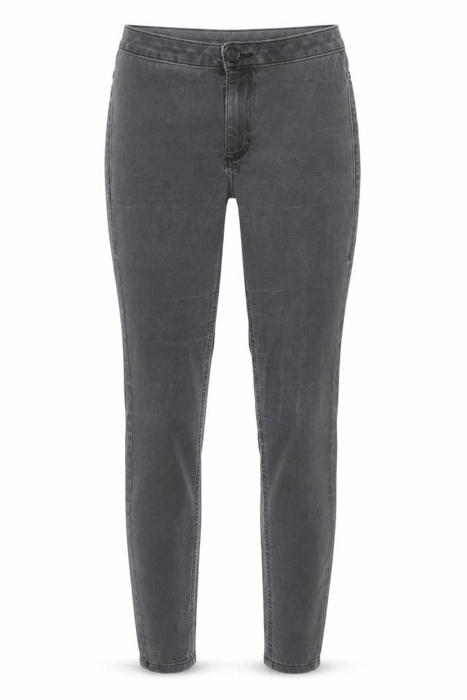 Marks & Spencer Womens Grey Cotton Skinny Jeans Size 8 Regular Zip