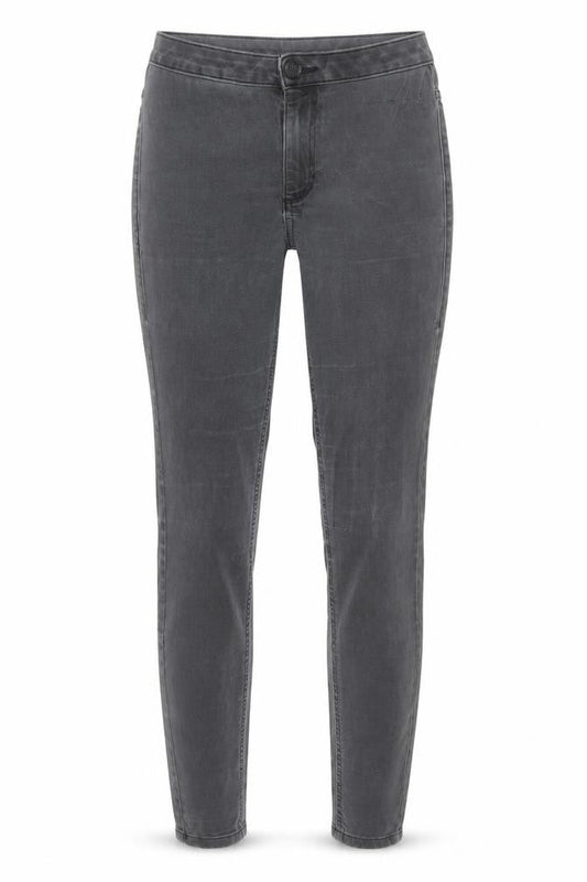 Marks & Spencer Womens Grey Cotton Skinny Jeans Size 8 Regular Zip