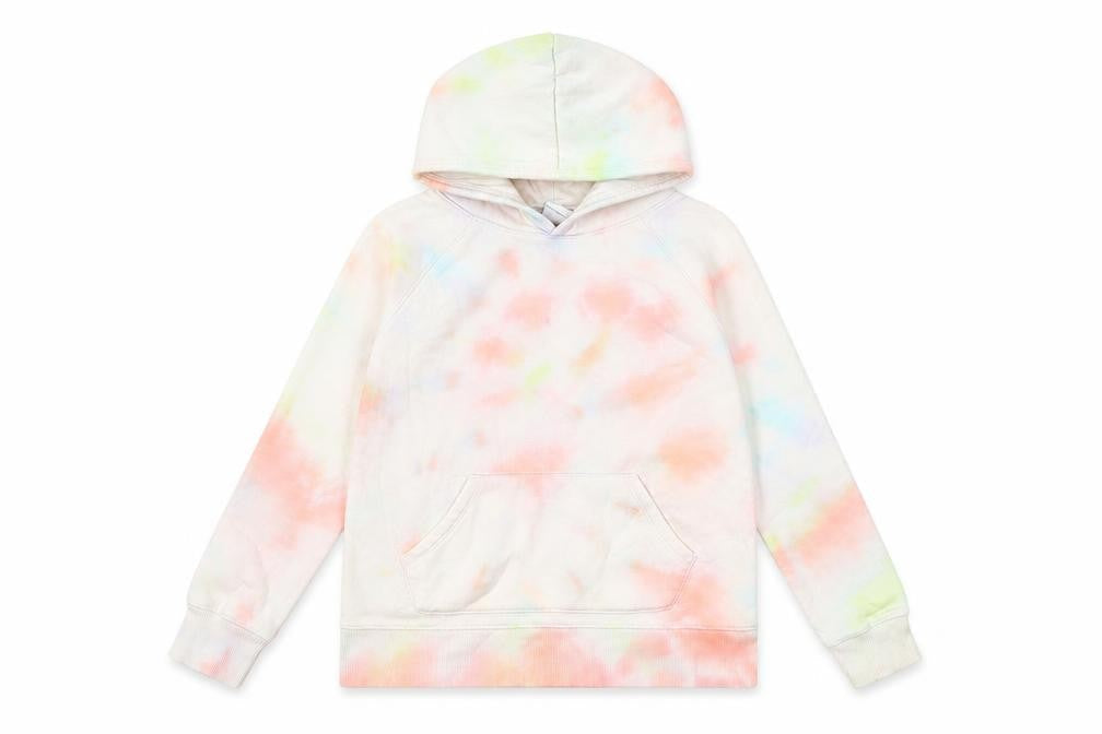 Amazon Girls Multicoloured Geometric Cotton Pullover Hoodie Size 9 Years Pullover
