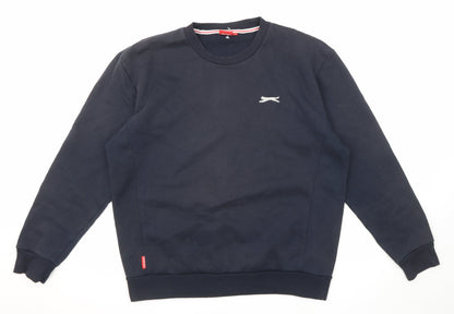 Slazenger Mens Blue Polyester Pullover Sweatshirt Size L