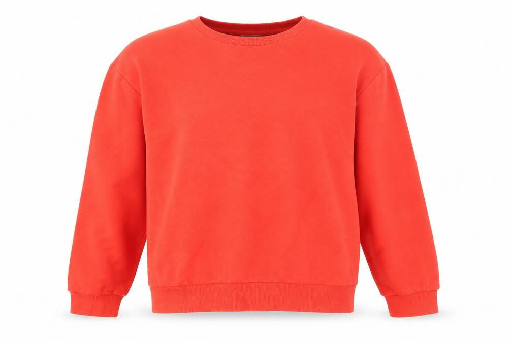Zara Womens Red Cotton Pullover Sweatshirt Size S Pullover