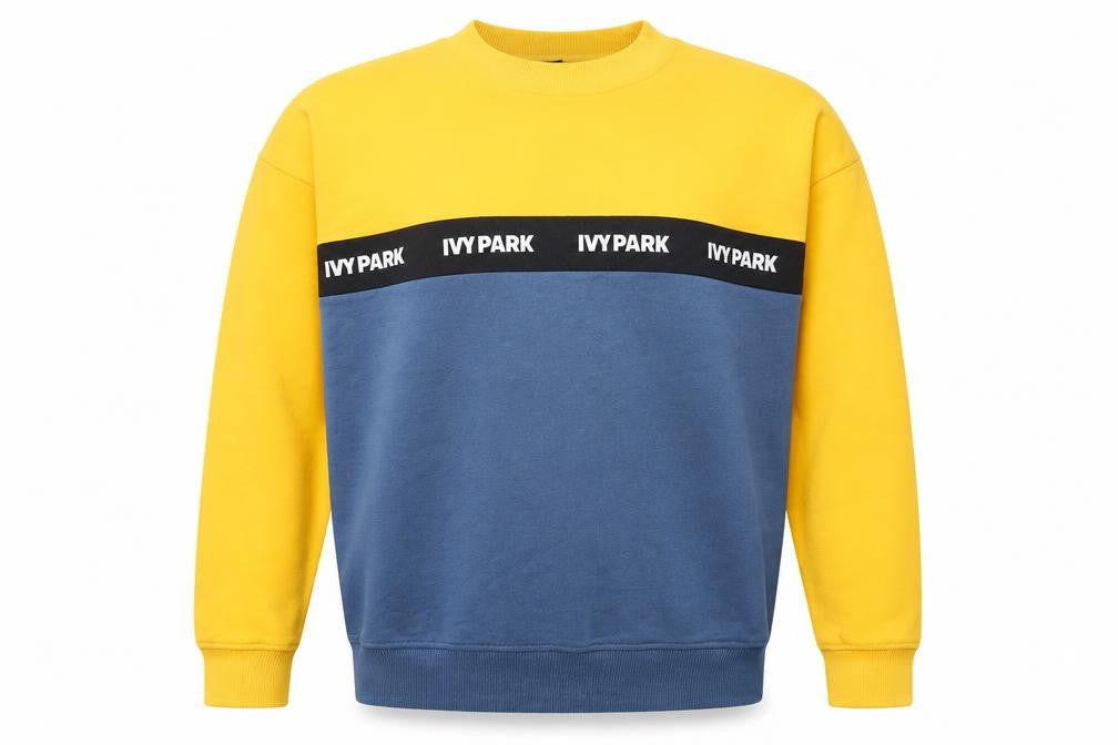 IVY PARK Mens Blue Polyester Pullover Sweatshirt Size XS - Colourblock