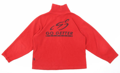 Fusalp Womens Red Polyester Pullover Sweatshirt Size 14 Zip - Go getter