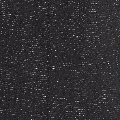 H&M Womens Black Geometric Polyester Carrot Trousers Size S Regular