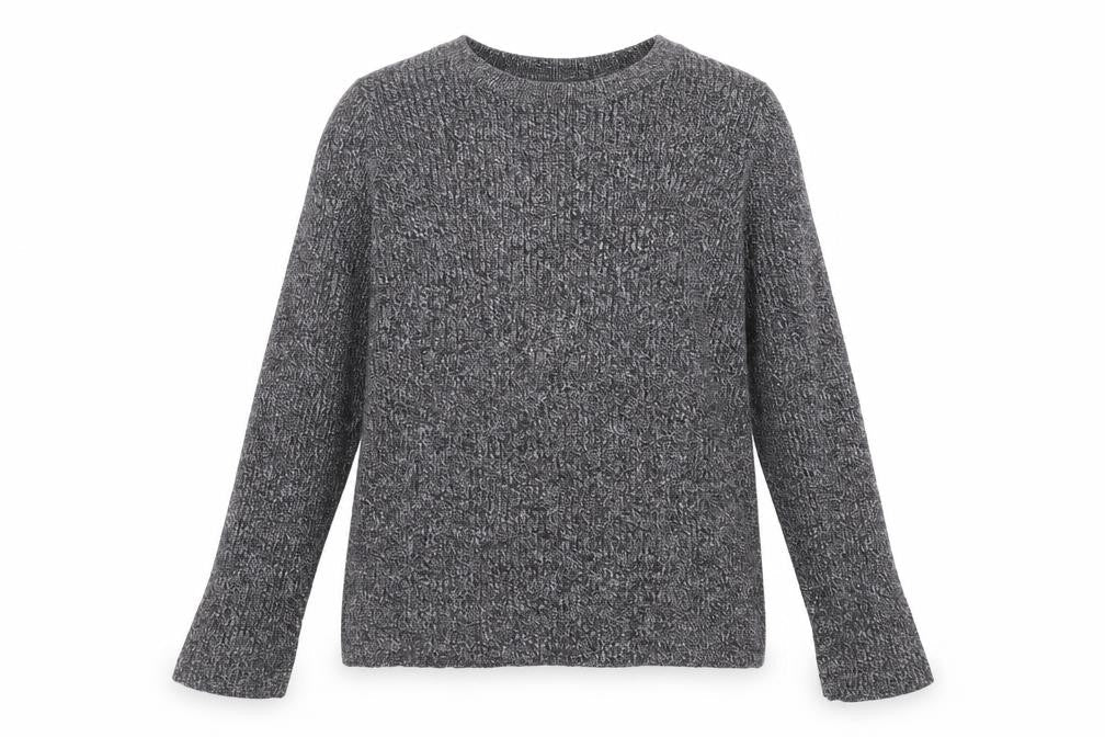 H&M Womens Black Round Neck Cotton Pullover Jumper Size 14