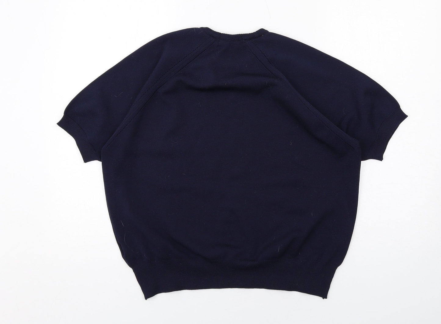 Berkertex Womens Blue Round Neck Polyester Pullover Jumper Size 18