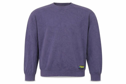 Zara Mens Blue Round Neck Cotton Pullover Jumper Size M Long Sleeve