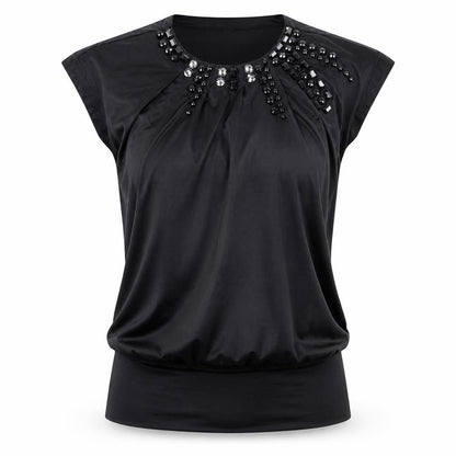 Vero Moda Womens Black Polyester Mini Size XS Round Neck Pullover