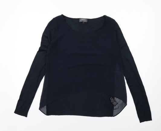NEXT Womens Blue Round Neck Polyester Pullover Jumper Size 10