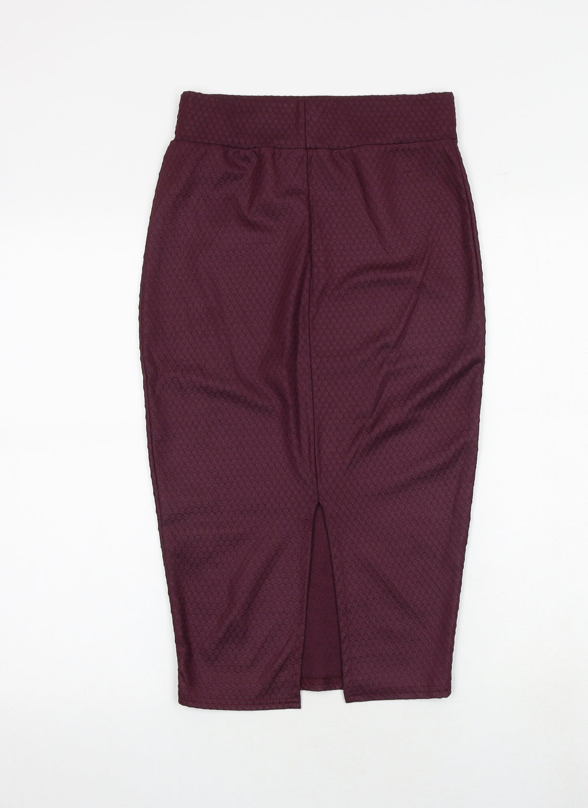 River Island Womens Purple Geometric Polyester Straight & Pencil Skirt Size 6