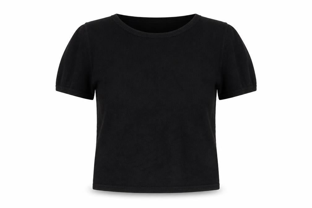 Classic Womens Black Round Neck Acrylic Pullover Jumper Size 12