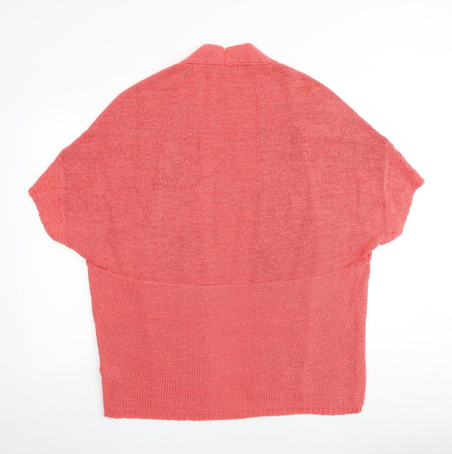 NEXT Womens Pink V-Neck Acrylic Shrug Jumper Size M
