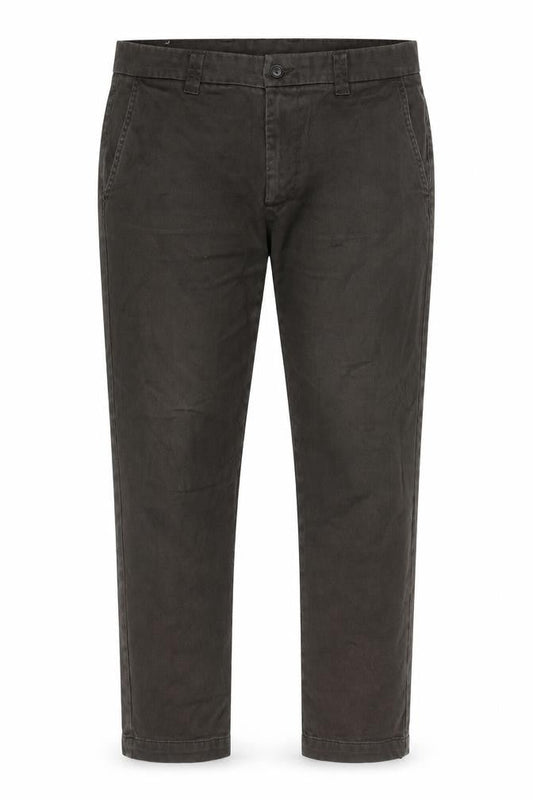 Zara Mens Brown Cotton Trousers Size 37 in Regular Zip