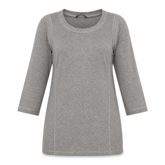 Marks and Spencer Womens Grey Polyester Basic Blouse Size 12 Round Neck