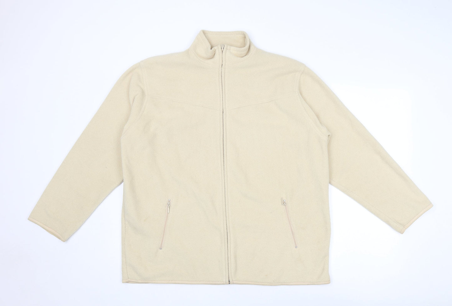 EWM Womens Beige Jacket Size 18 Zip