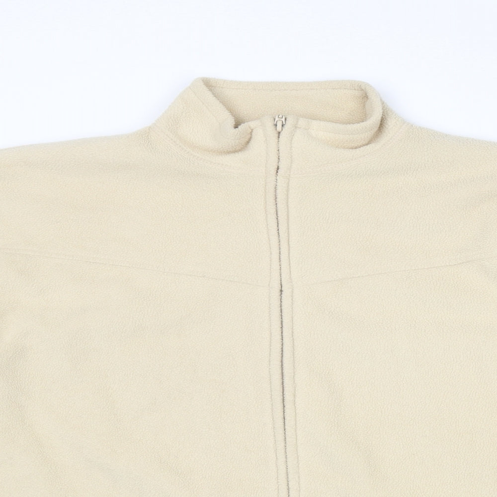 EWM Womens Beige Jacket Size 18 Zip