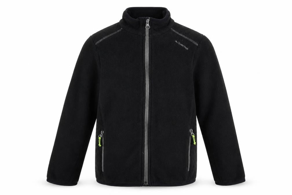 Quechua Boys Black Jacket Size 8 Years Zip