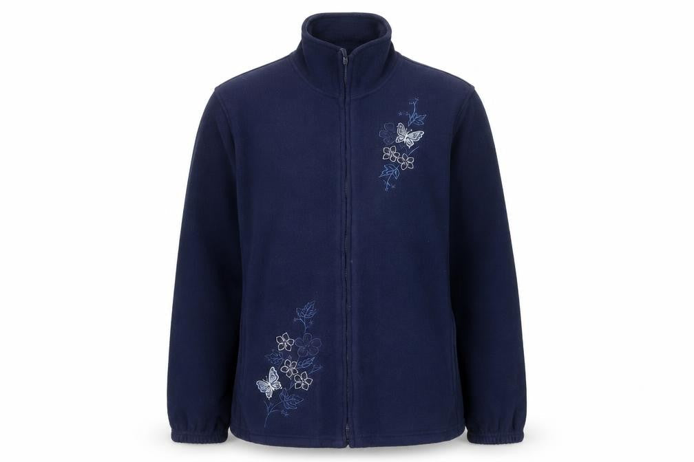 Pure & Natural Womens Blue Jacket Size M Zip