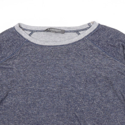 Limited Collection Womens Blue Viscose Pullover Sweatshirt Size 8 Pullover
