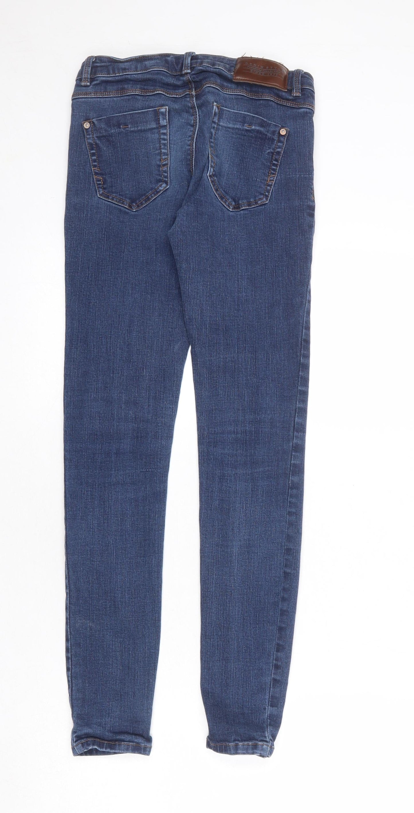 Pimkie Womens Blue Cotton Skinny Jeans Size 25 in Regular Zip