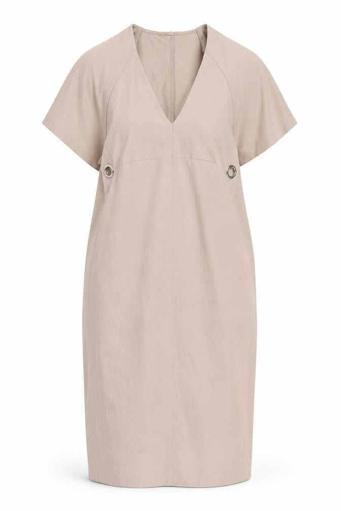 ASOS Womens Beige Polyester Shift Size 10 V-Neck Pullover