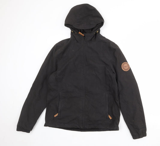 Designed for Life in Extremes Womens Black Windbreaker Jacket Size 12 Zip