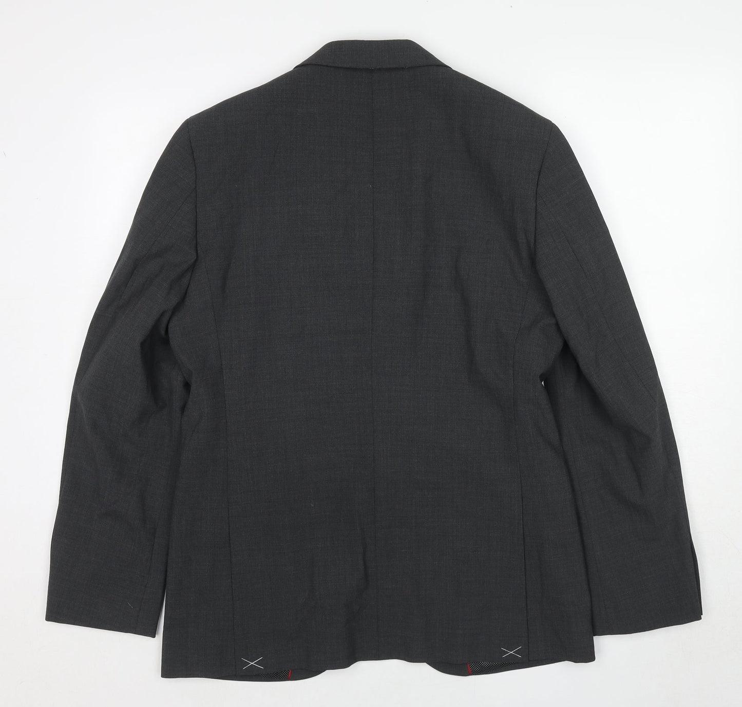 Marks and Spencer Mens Grey Polyester Jacket Suit Jacket Size 38 Regular