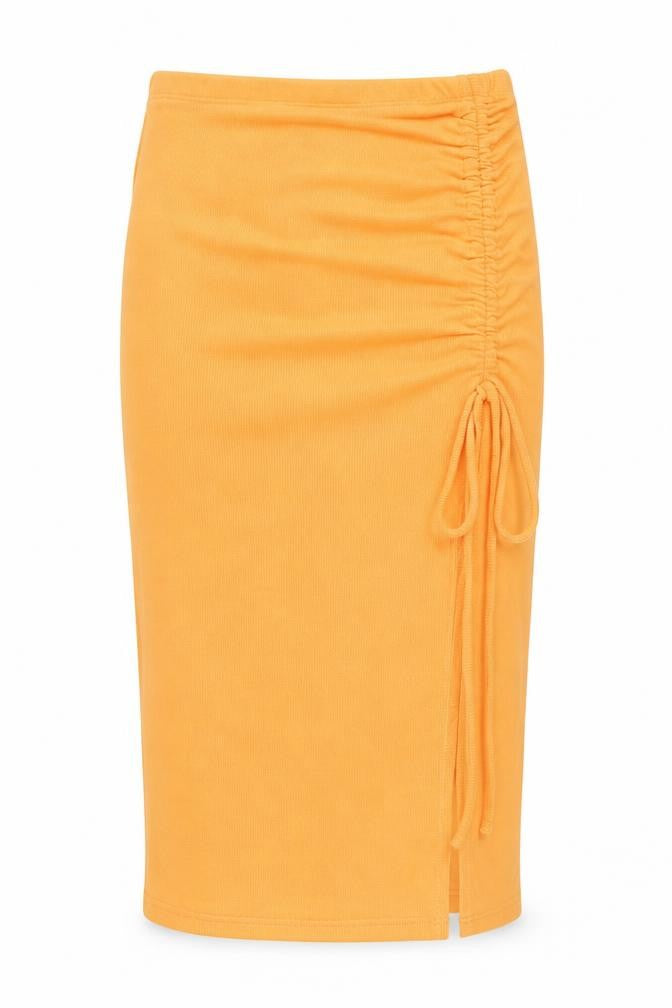 Cider Womens Orange Polyester A-Line Skirt Size XS