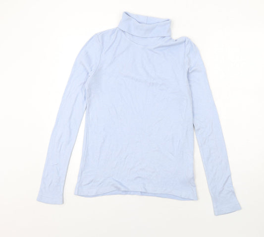 Uniqlo Womens Blue Polyester Pullover Sweatshirt Size M Pullover