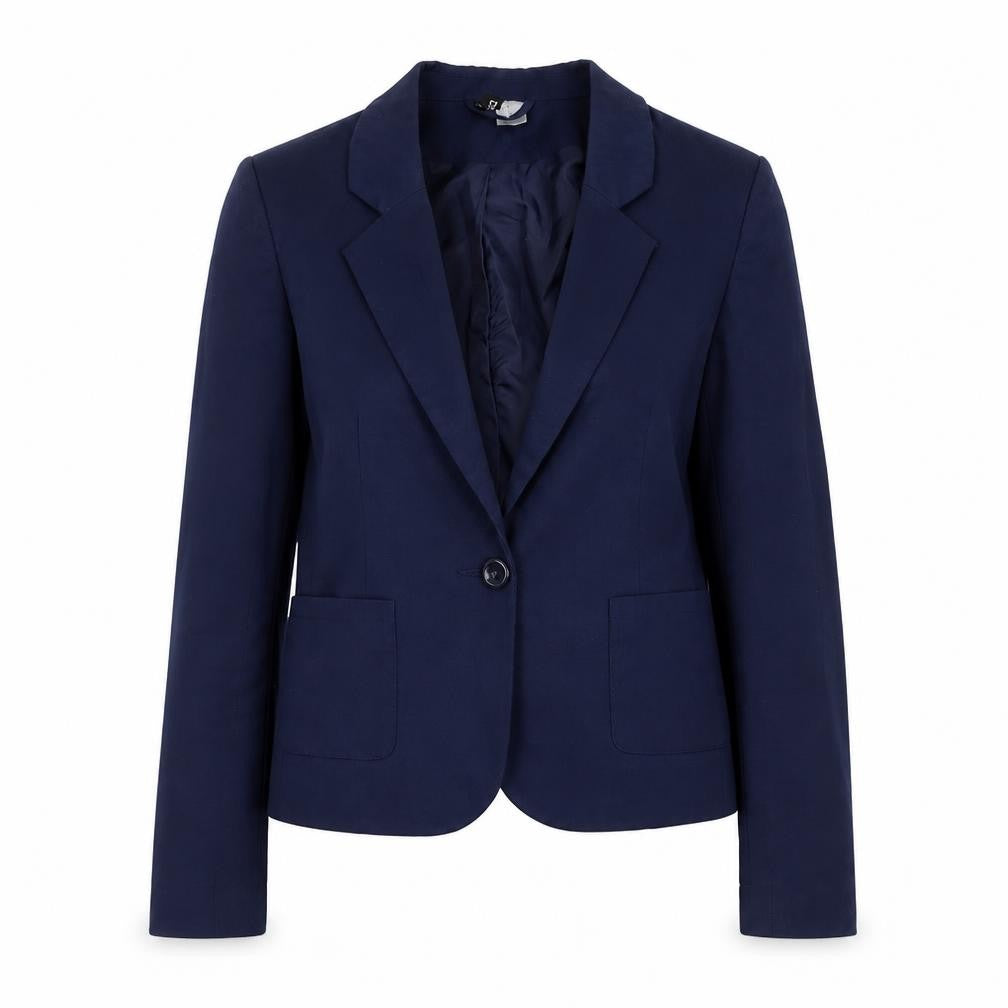 H&M Womens Blue Jacket Blazer Size 10