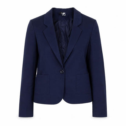 H&M Womens Blue Jacket Blazer Size 10