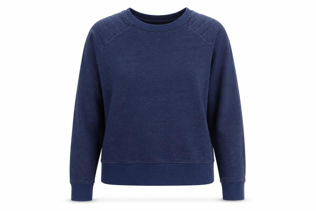 Zara Womens Blue Cotton Pullover Sweatshirt Size S Pullover